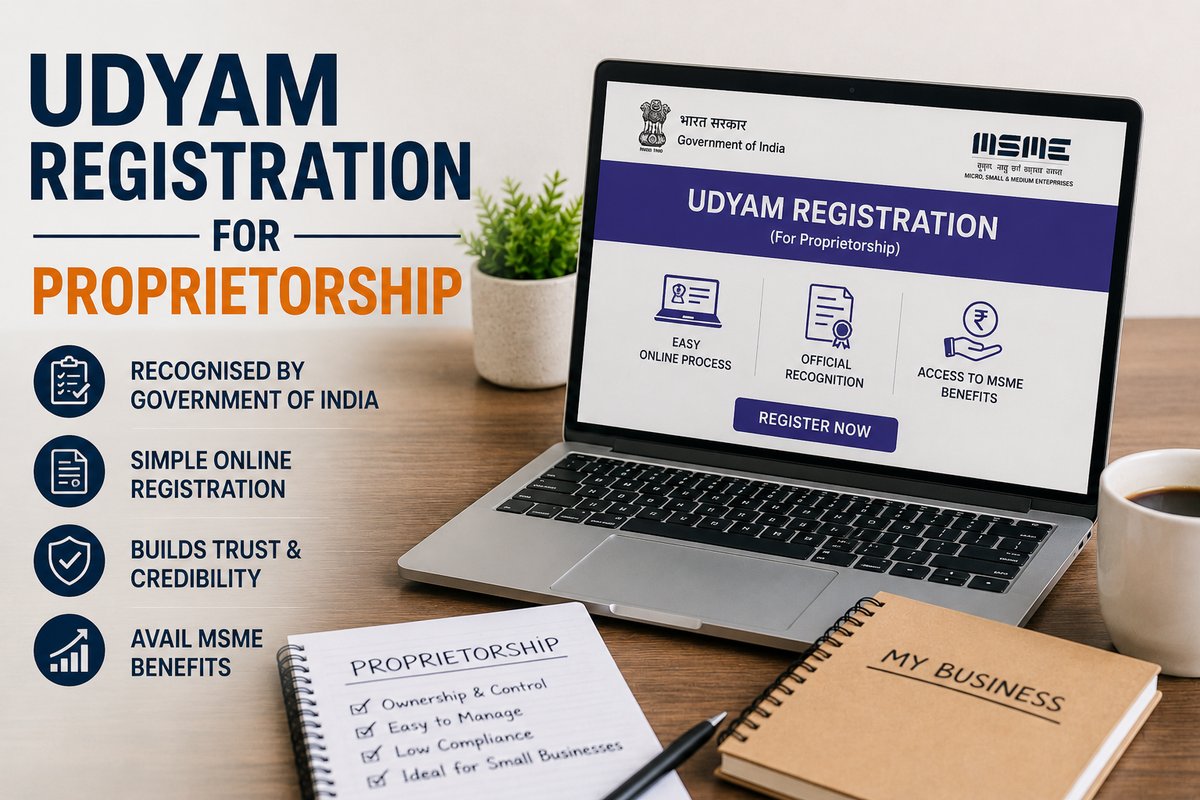 Indian sole proprietor running a kirana store — eligible for Udyam Registration with personal PAN